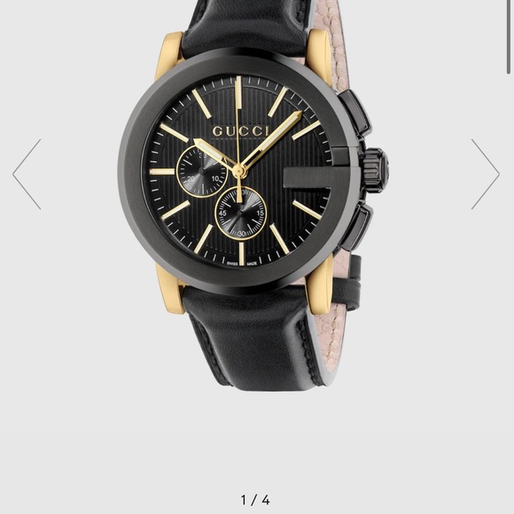 Gucci Black and Gold Men's Watch - Picture 2 of 13